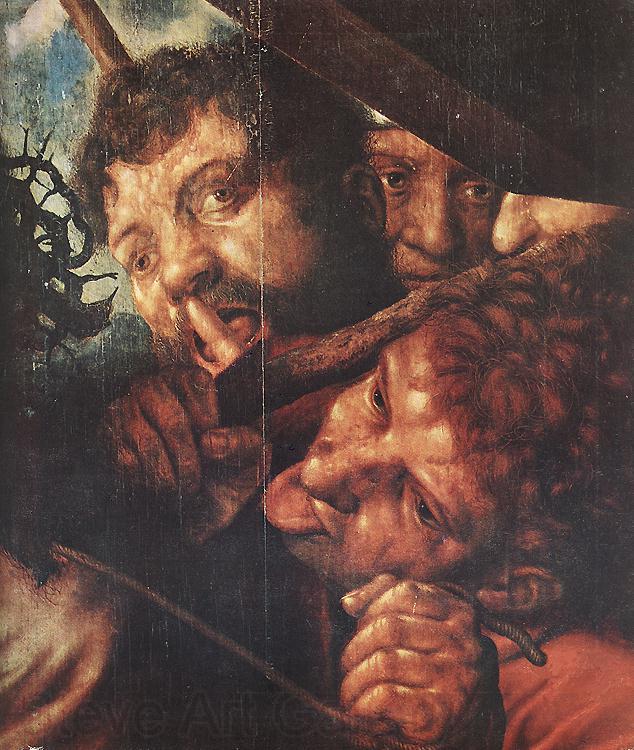 HEMESSEN, Jan Sanders van Christ Carrying the Cross (detail France oil painting art
